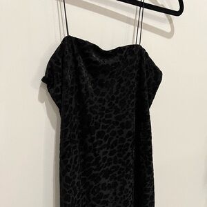 Urban Outfitters, velvet cheetah print mini dress, size S
